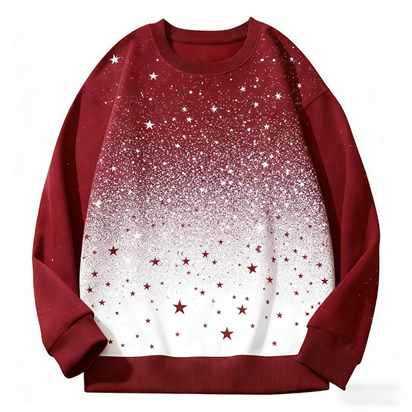 Fashionable constellation-designed long-sleeve sweatshirt, ideal for spring & autumn, casual vibe, soft to touch, skin-safe
